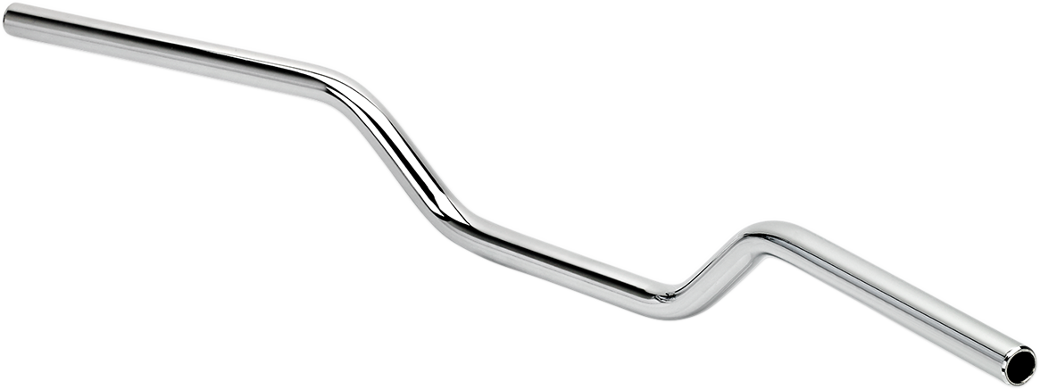 Chrome BILTWELL Tracker Handlebar 7/8 inch smooth design for motorcycles, featuring durable construction and classic style.