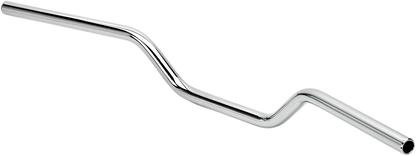 Chrome BILTWELL Tracker Handlebar 7/8 inch smooth design for motorcycles, featuring durable construction and classic style.