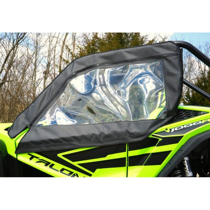 Seizmik Honda Talon soft doors with zippers, weatherproof UTV enclosures, designed for 2019-2024 Honda Talon models.