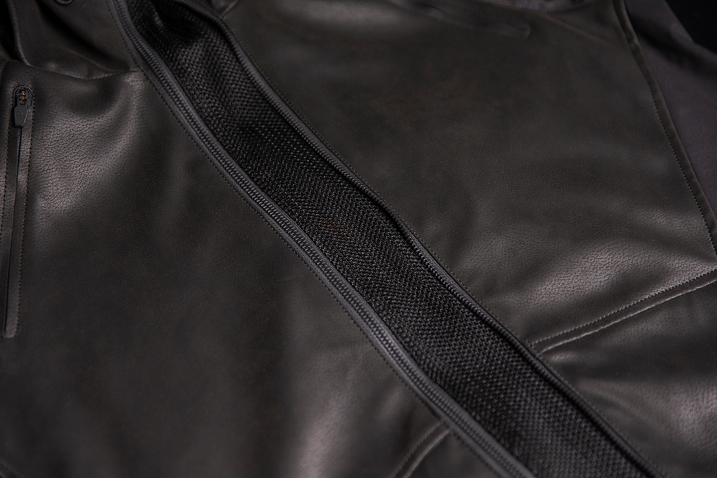 Black ICON Synthhawk Jacket in 4XL by Bill's Exhausts, showcasing the stylish design and fabric details.