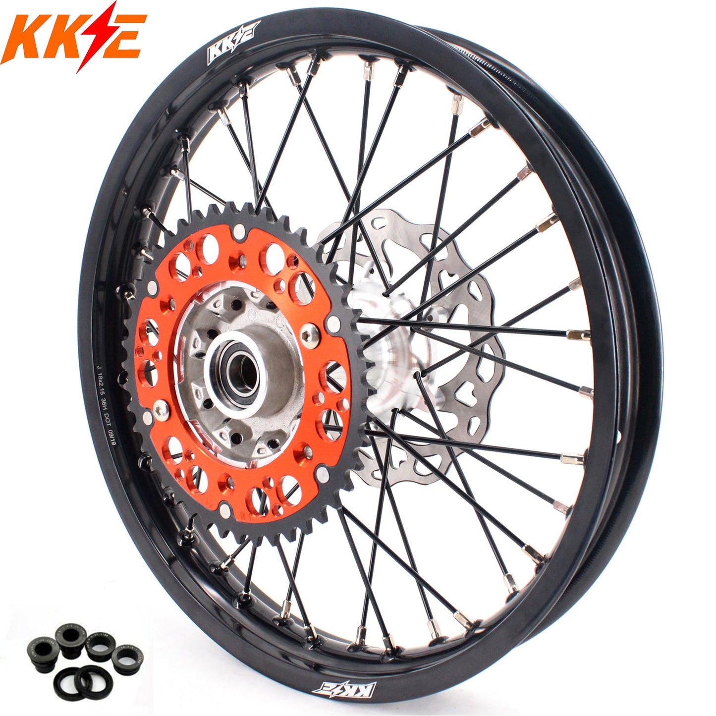 KKE 18×2.15 New Generation Cast Rear Wheel Rim For KTM SX SX-F XCW EXC EXC-F EXC-W 2003-2024 - Howling Moto