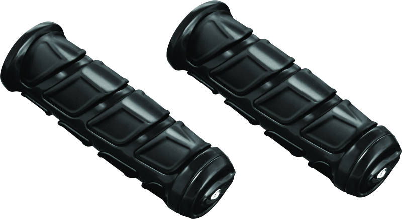Kuryakyn Kinetic Grips Universal 1 Inch Gloss Black for Honda VTX and Shadow motorcycle handlebars