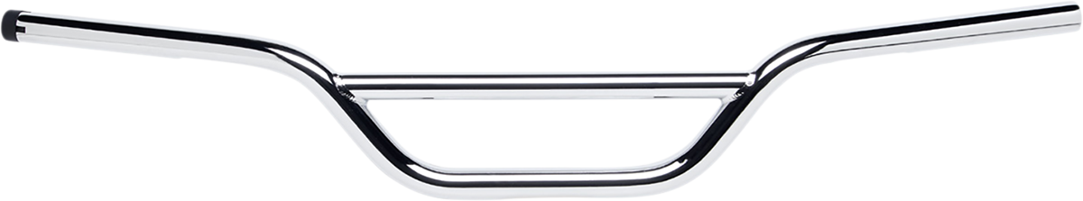 Chrome BILTWELL Moto Handlebar TBW for motorcycles, featuring a sleek, curved design with polished finish.