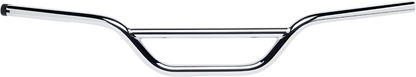 Chrome BILTWELL Moto Handlebar TBW for motorcycles, featuring a sleek, curved design with polished finish.