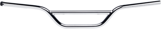 Chrome BILTWELL Moto Handlebar TBW for motorcycles, featuring a sleek, curved design with polished finish.