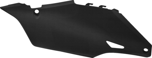 ACERBIS black and metallic body side panels for motorcycles, featuring sleek design and durable construction.