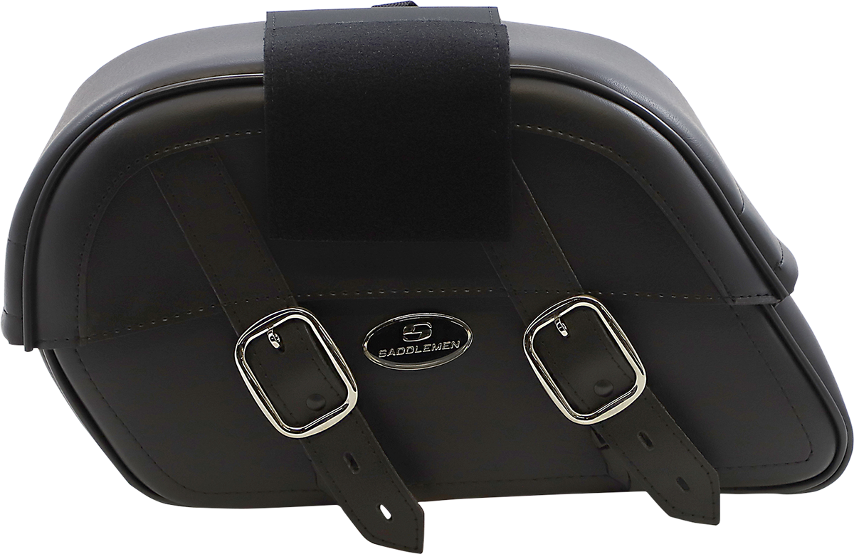 Bill's Exhausts SADDLEMEN Drifter Slant Saddlebags large seat with rugged leather finish and sturdy design for motorcycle touring.