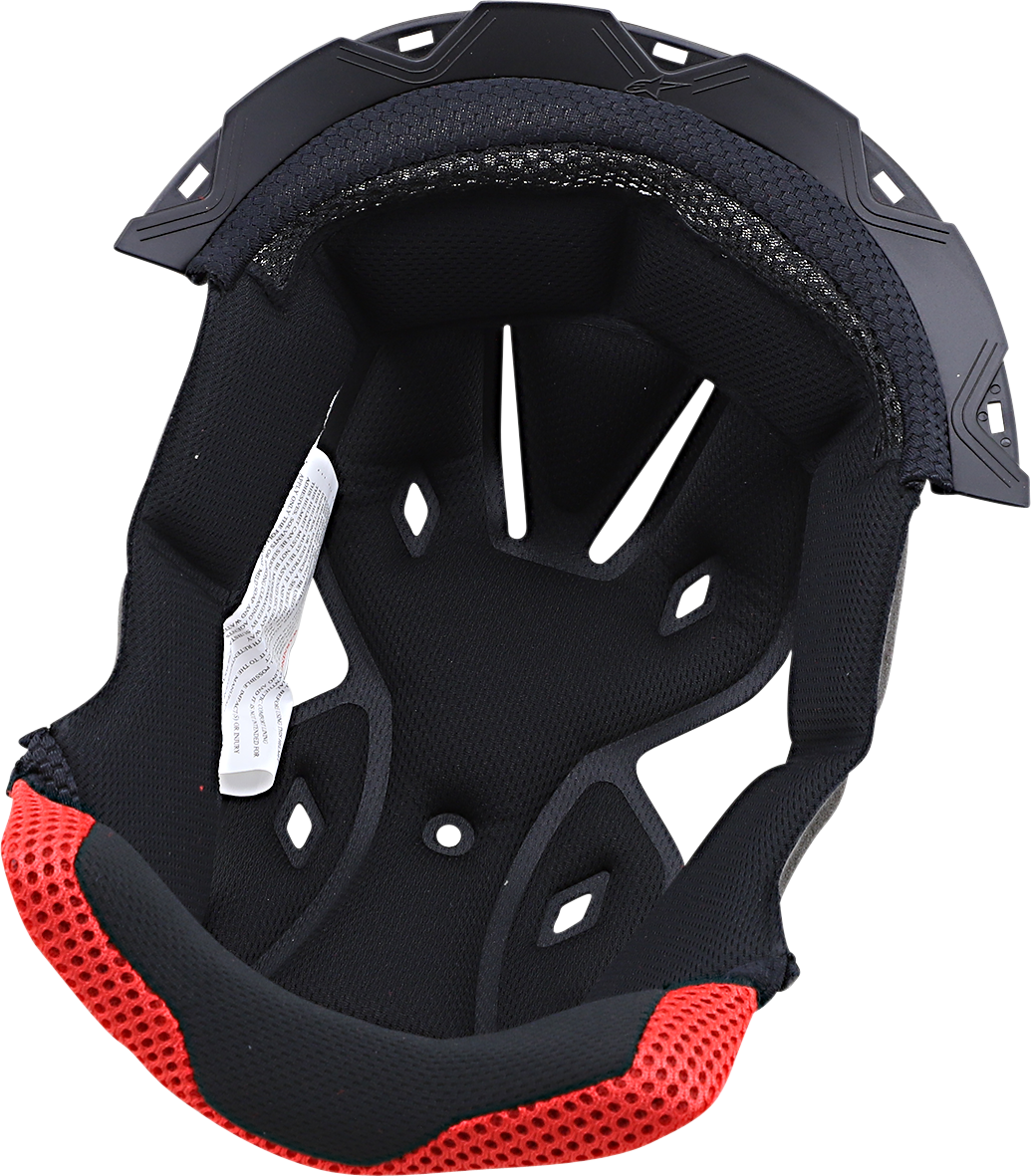 Alpinestars SM5 Crown Pad in gray, XL size, helmet parts for motorcycle helmets, shown in the image.