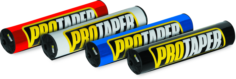 Black ProTaper Molded 10-inch bar pad for motorcycle handlebars, shown on a motorcycle handlebar in the image.