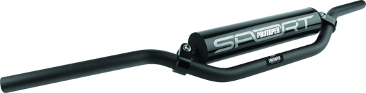 ProTaper Red Bud Aluminum Handlebar Mid in black for motocross bikes, featuring durable construction and ergonomic design.