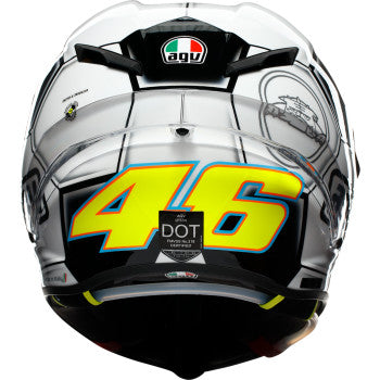AGV Pista GP RR Catalunya 2008 limited motorcycle helmet in 2XL with racing graphics, designed for high-performance riding.