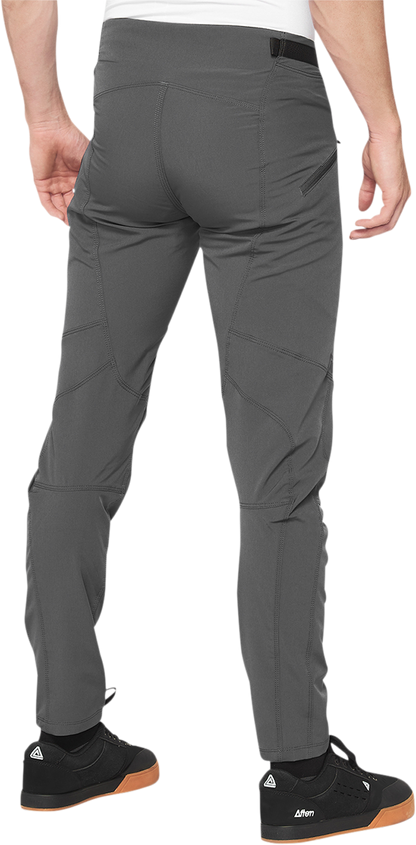 Bill's Exhausts 100% Airmatic Pants in charcoal, US size 32, showcasing the fabric and fit of these stylish pants.