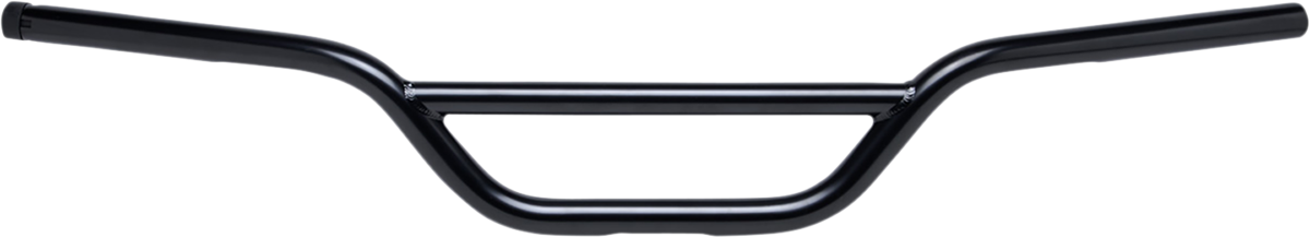 Black BILTWELL handlebar for Moto bikes, TBW model, made of 6016-2017 aluminum, shown with mounting points and textured finish.