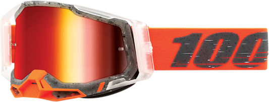100% Racecraft 2 Goggles - Schrute - Red Mirror 50010-00014 - Howling Moto
