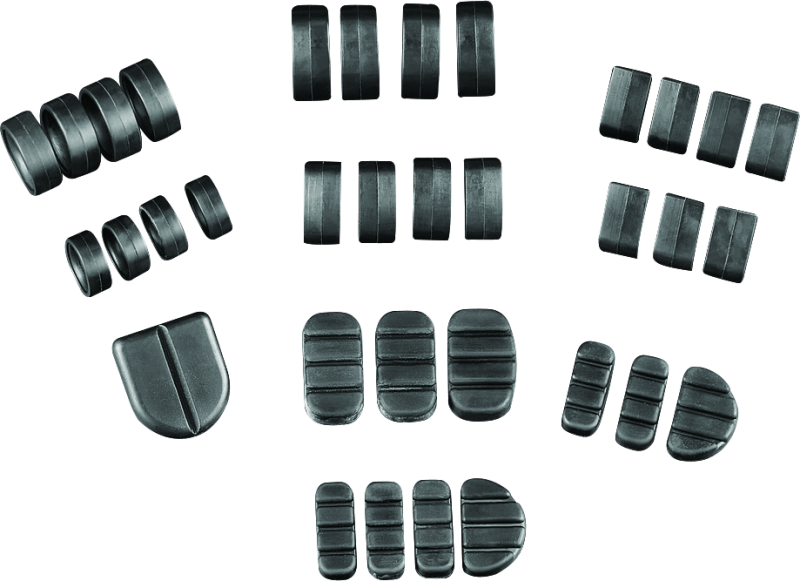 Kuryakyn replacement rubber for ISO brake pedal on Honda GL1500 Gold Wing motorcycle, fits models 1988-1990.
