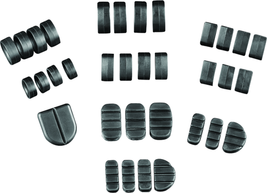 Kuryakyn replacement rubber for ISO brake pedal on Honda GL1500 Gold Wing motorcycle, fits models 1988-1990.