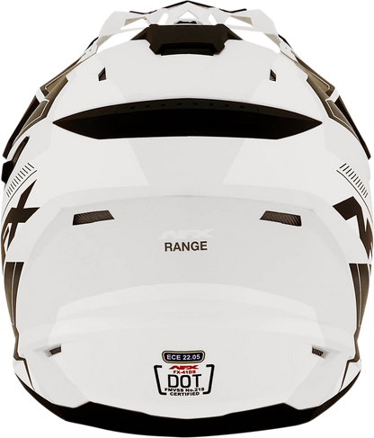 Bill's Exhausts AFX FX-41 Helmet in matte white, medium size, designed for motorcycle riders with a sleek, aerodynamic look.