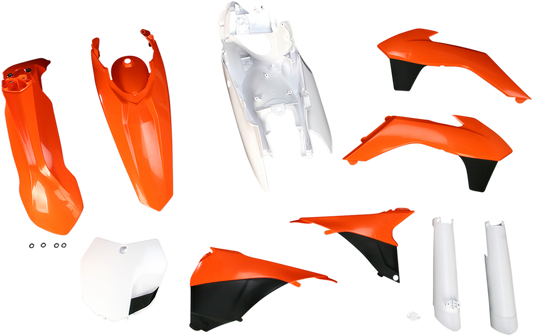 ACERBIS Full Replacement Body Kit - OEM '13 Orange/White/Black 2314333914 - Howling Moto
