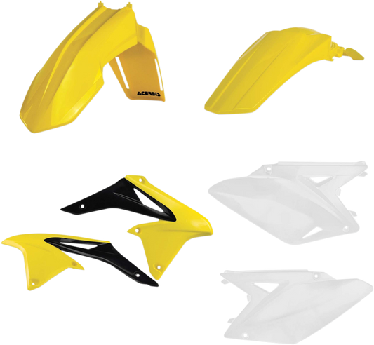 Acerbis OEM 2018 standard replacement body kit for motorcycles, displayed on a clean background, showcasing the body panels.