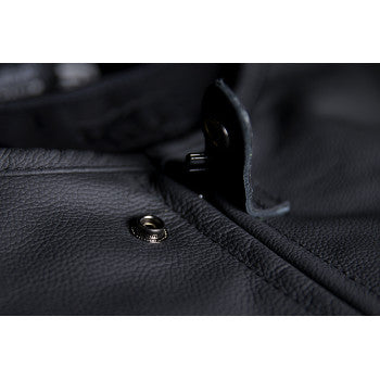 Black ICON Regulator™ D30® Stripped Vest in 4XL from Bill's Exhausts, featuring a sleeveless design and protective armor details.