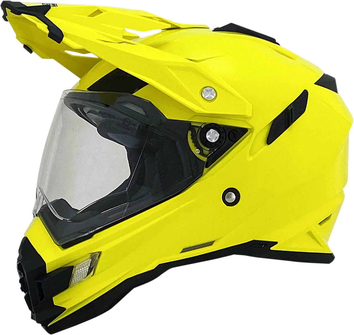 Bill's Exhausts AFX FX-41DS Hi-Vis Yellow helmet in 2XL size, showing the helmet's bright color and protective design