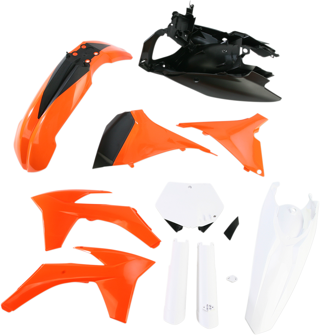 ACERBIS Full Replacement Body Kit KTM 250 OEM '11 Orange/Black/White 2205282882 - Howling Moto