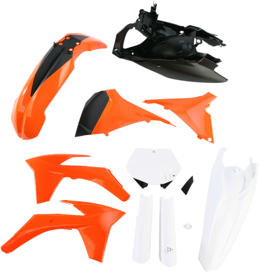 ACERBIS Full Replacement Body Kit KTM 250 OEM '11 Orange/Black/White 2205282882 - Howling Moto