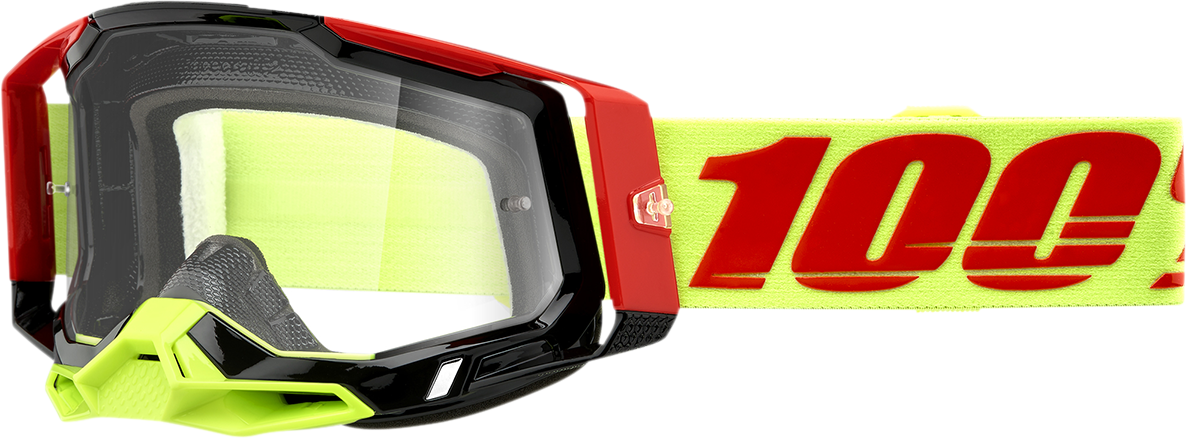 100% Racecraft 2 Goggles - Wiz - Clear 50009-00010 - Howling Moto