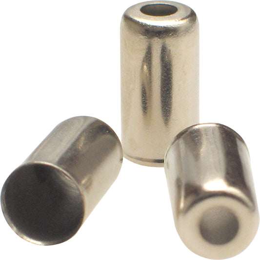 Motion Pro 01-0004 5mm cable cap fittings pack of 10, showing black rubber caps for motorcycle cables.