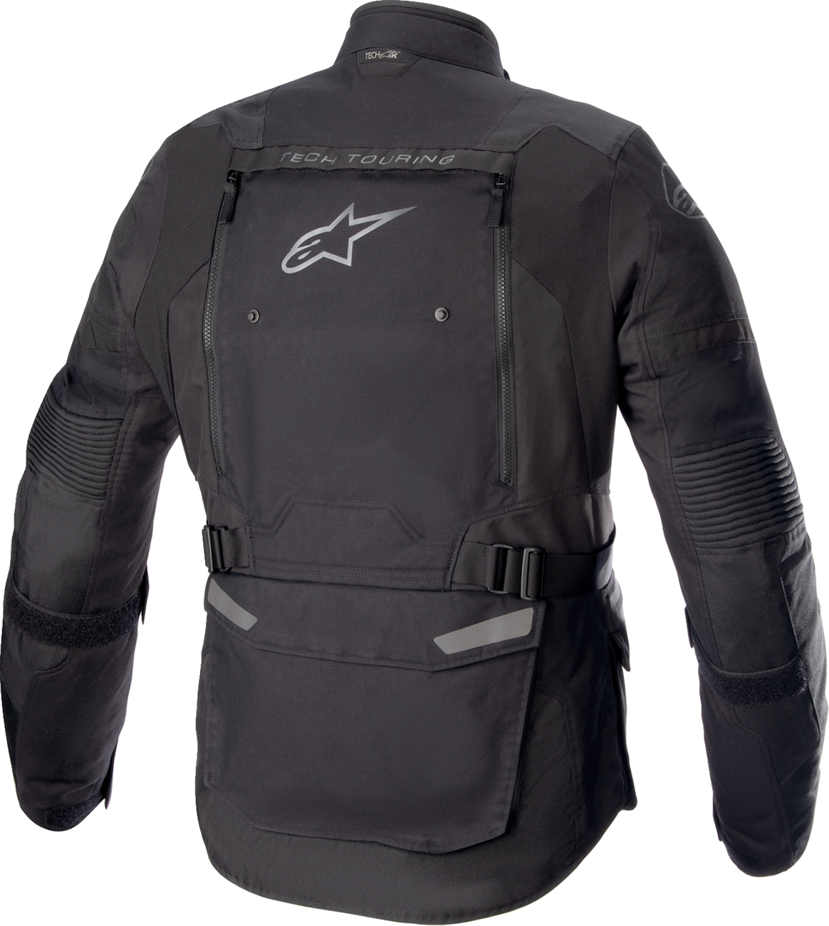 Black Alpinestars Bogota Pro Drystar® jacket, small size, protective motorcycle gear, with reinforced armor and ventilation features.