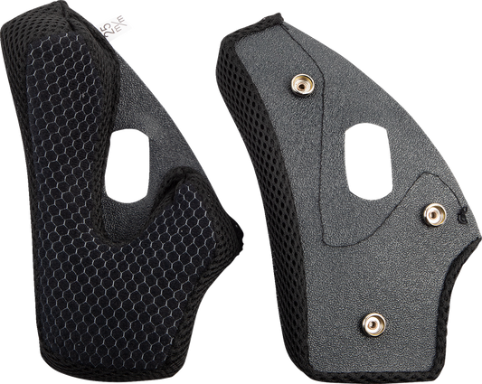 Black AFX FX-37X Cheek Pads in 2XL size for helmets, designed for comfort and fit with Bill's Exhausts branding.