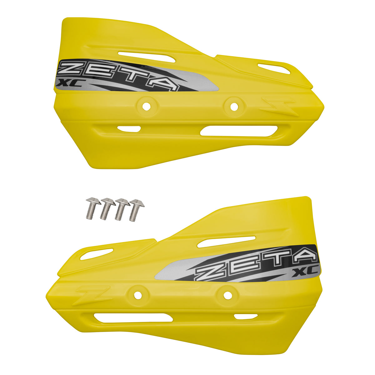 ZETA, ZETA XC Protector Handguard Shields Yellow - Part ZE72-3107 for Off-Road and Enduro Motorcycles