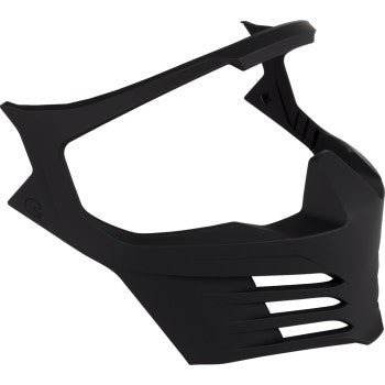 Rubatone black ICON Elsinore™ helmet mask part, Bill's Exhausts helmet accessories, with matte black finish and detailed design.