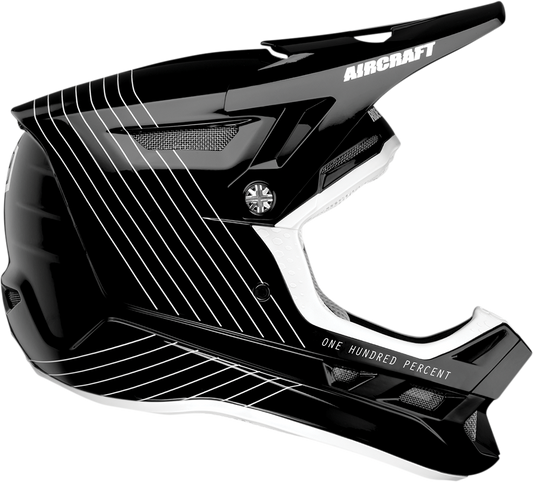 100% Aircraft Helmet - Silo - Black - Small 80001-00002 - Howling Moto