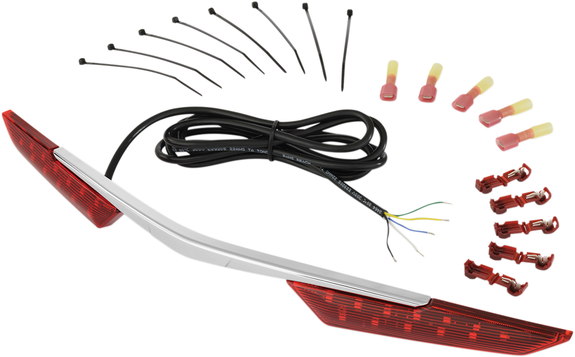 Bill's Exhausts SHOW CHROME LED Trunk Light for Honda GL1800 engine, with chrome finish and LED illumination.