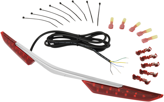 Bill's Exhausts SHOW CHROME LED Trunk Light for Honda GL1800 engine, with chrome finish and LED illumination.