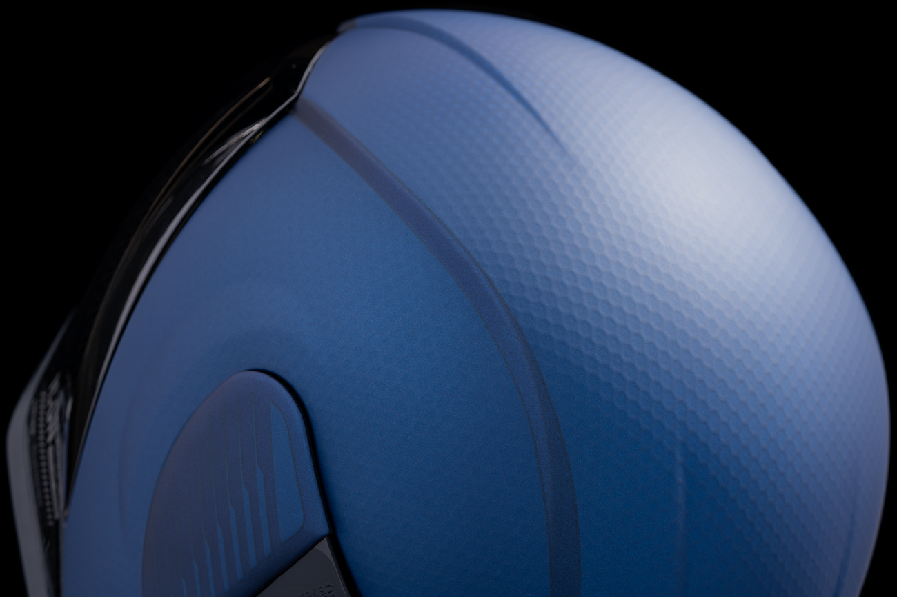 Blue ICON Airform™ Helmet MIPS® Counterstrike small size, with sleek design and ventilation, from Bill's Exhausts.
