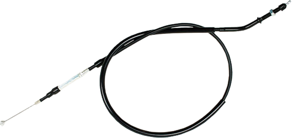 Motion Pro black vinyl clutch cable part 02-0545 for improved motorcycle shifting performance, shown with close-up of the cable.