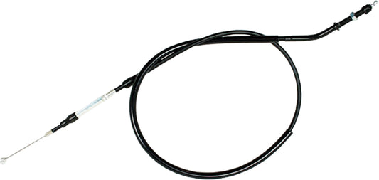 Motion Pro black vinyl clutch cable part 02-0545 for improved motorcycle shifting performance, shown with close-up of the cable.