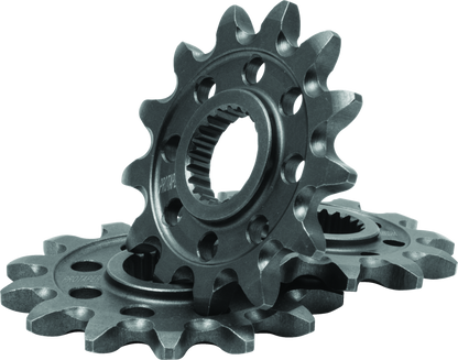 ProTaper Honda front sprocket with 15 teeth, metal gear component for motorcycle drivetrain, shown in close-up image