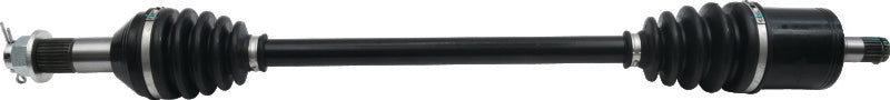 QuadBoss 20-21 Can-Am Defender HD10 DPS front right rugged steel axle with stainless steel clamps, precision-ground for durability
