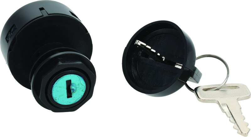 QuadBoss Polaris Ranger 1000 Diesel ignition switch part #403145 with key and wiring for vehicle ignition system.