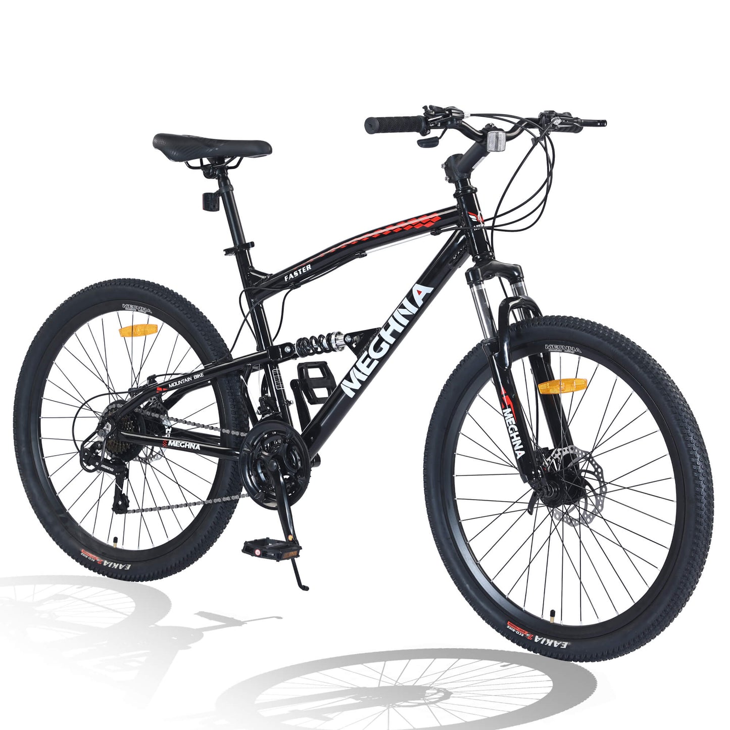 Hycline Meghna Feyan bicycle tire, 26-inch by 2.1-inch, with rubber tread and sidewall details, mounted on a wheel.