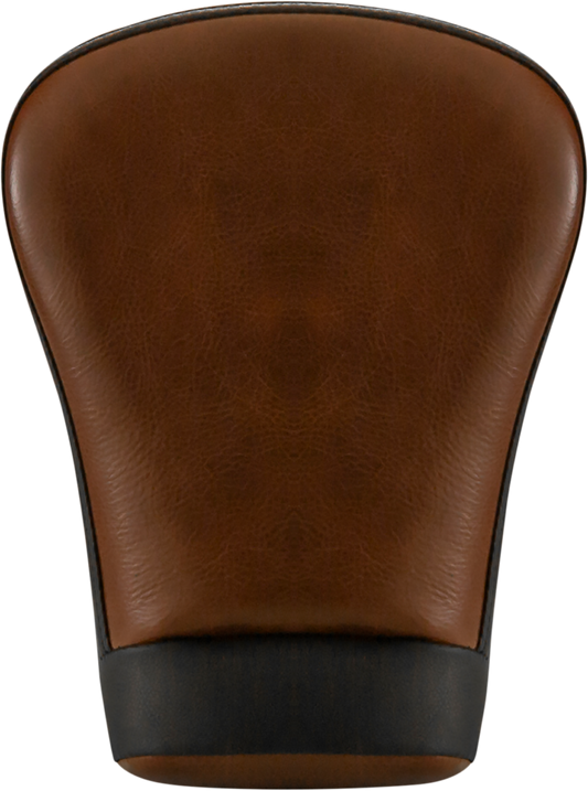 Brown Saddlemen Pillion Pad for Lariat Sport seats on FL motorcycles 2008-2023, extended reach design for enhanced passenger comfort.