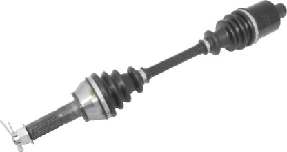 QuadBoss replacement middle axle for Polaris Sportsman 570 ATV, part #609456, showing the durable metal axle component.
