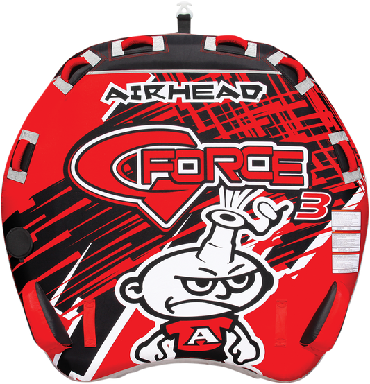 Water towable tube from Airhead G-Force 3 by Bill's Exhausts, featuring a durable design for water sports and tubing adventures.