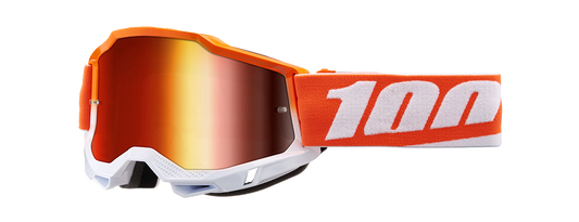 100% Accuri 2 Goggles - Matigofun - Red Mirror 50014-00020 - Howling Moto