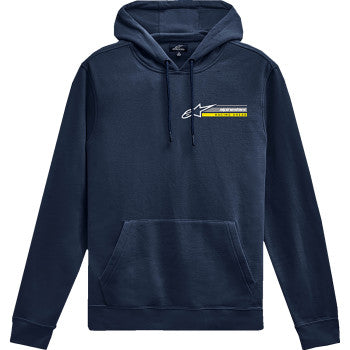 Navy ALPINESTARS Par Hoodie in XL size, featuring a comfortable fit with the ALPINESTARS logo visible on the front.