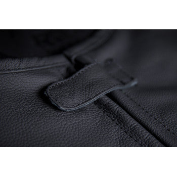 Black ICON Regulator D30 Stripped Vest by Bill's Exhausts in 4XL, featuring durable fabric and protective D30 armor.