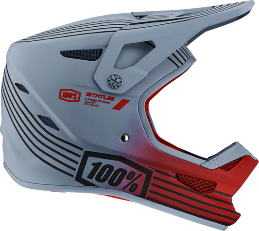 100% Status Helmet - Caltec/Gray - Medium 80010-00009 - Howling Moto